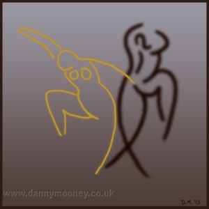 Danny Mooney 'Dancing' Digital drawing