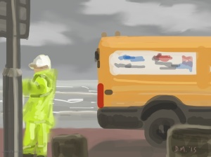 Danny Mooney 'Repairs, 6/5/2015' iPad painting #APAD
