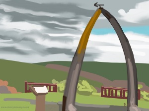 Danny Mooney 'Whalebone arch, 27/6/2015' iPad painting #APAD